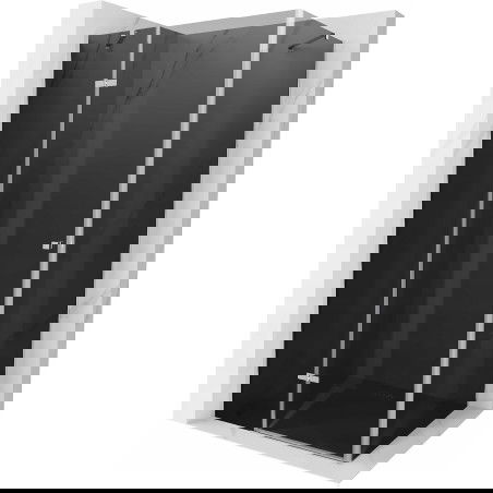 Mexen Roma душ кабина с врата 70 x 100 см, графит, хром - 854-070-100-01-40