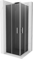 Mexen Rio квадратна душ кабина 70 x 70 см, графит, хром - 860-070-070-01-40
