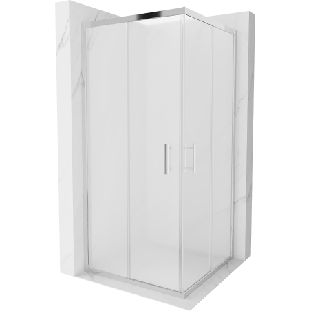 Mexen Rio квадратна душ кабина 90 x 90 см, мъгла, хром - 860-090-090-01-30