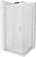 Квадратна душ кабина Mexen Rio 90 x 90 см, скреж, хром - 860-090-090-01-30
