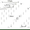 Mexen Alfa DF62 душовий комплект, бiлий/золотий - 745714DF62-25