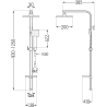 Mexen Q45 душ колона, златиста - 798454595-50