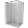 Mexen Rox Душ кабина Duo плъзгаща се 110 x 80 cm, прозрачна, хром - 8C2D-110-080-01-00