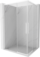 Mexen Rox Дуо плъзгаща се душ кабина 100 x 80 см, прозрачна, бяла - 8C2D-100-080-20-00
