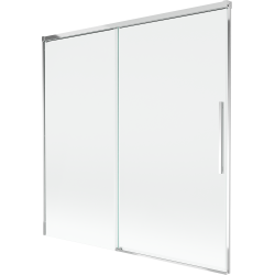 Mexen Rox параван за вана 2-крилен разглобяем 160 x 150 см, прозрачен, хром - 8C9-160-001-01-00