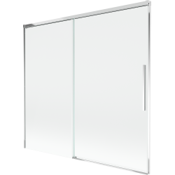 Mexen Rox параван за вана 2-крилен плъзгащ се 170 x 150 см, прозрачен, хром - 8C9-170-001-01-00