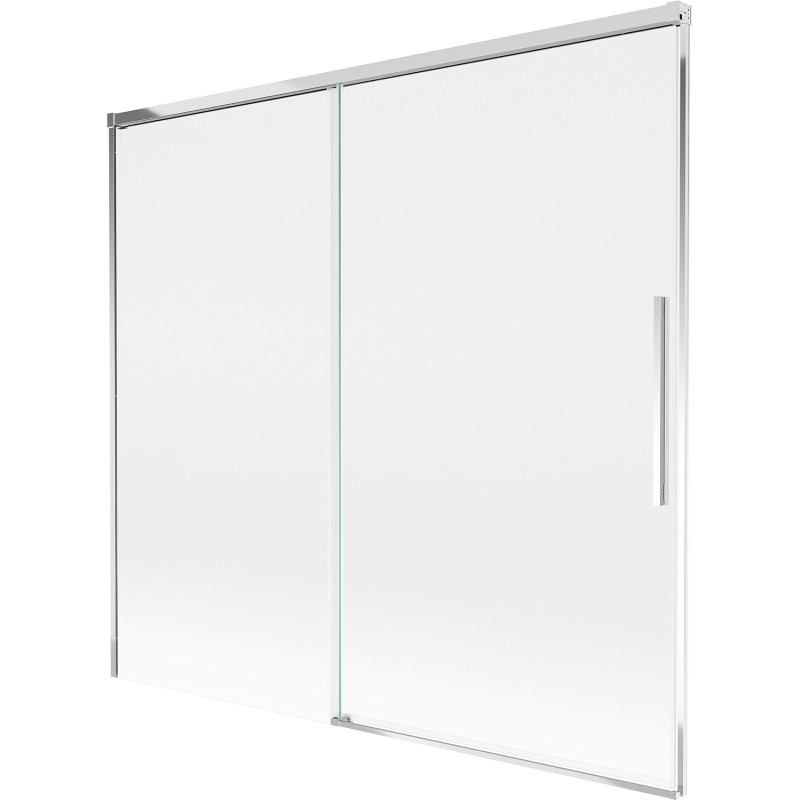 Mexen Rox параван за вана, двукрилен, плъзгащ се, 170 x 150 см, прозрачен, хром