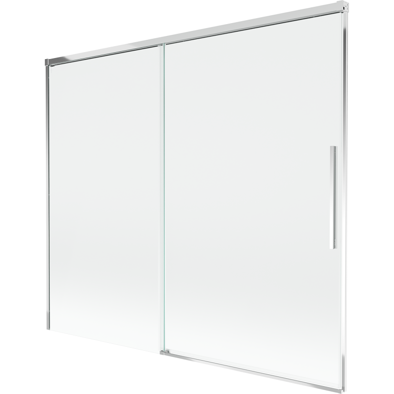 Mexen Rox двукрилен плъзгащ се параван за вана 180 x 150 см, прозрачен, хром - 8C9-180-001-01-00
