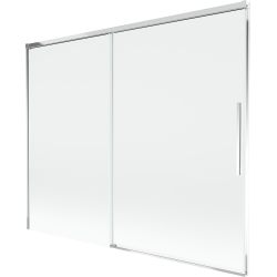 Mexen Rox двукрилен, плъзгащ се параван за вана 190 x 150 см, прозрачен, хром - 8C9-190-001-01-00