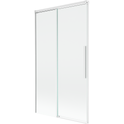 Mexen Rox параван за вана с 2 крила плъзгащ се 100 x 150 cm, прозрачен, бял - 8C9-100-001-20-00