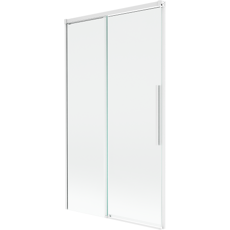 Mexen Rox параван за вана с 2 крила плъзгащ се 100 x 150 cm, прозрачен, бял - 8C9-100-001-20-00