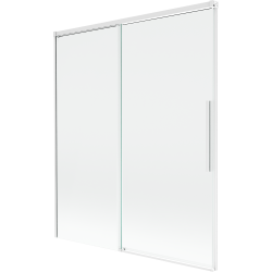 Mexen Rox сгъваем параван за вана, плъзгащ се, 2-крила 140 x 150 см, прозрачен, бял - 8C9-140-001-20-00