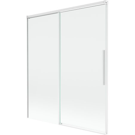 Mexen Rox двукрилен плъзгащ се параван за вана 140 x 150 cm, прозрачен, бял