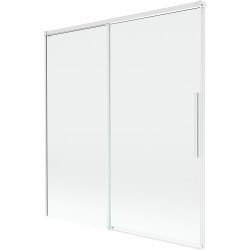 Mexen Rox двукрилен плъзгащ параван за вана 150 x 150 см, прозрачен, бял - 8C9-150-001-20-00