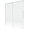 Mexen Rox двукрилен плъзгащ параван за вана 150 x 150 см, прозрачен, бял - 8C9-150-001-20-00