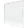 Mexen Rox параван за вана, плъзгащ се с 2 крила 160 x 150 см, прозрачен, бял - 8C9-160-001-20-00