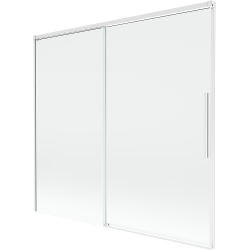 Mexen Rox параван за вана 2-крилен плъзгащ се 170 x 150 см, прозрачен, бял - 8C9-170-001-20-00