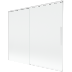 Mexen Rox двукрилен параван за вана, плъзгащ се 180 x 150 см, прозрачен, бял - 8C9-180-001-20-00