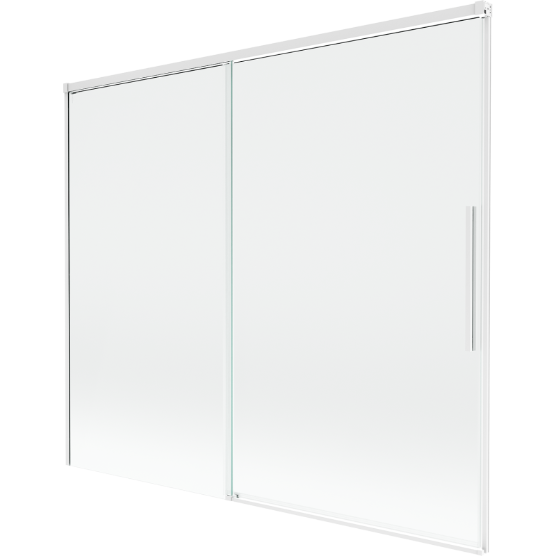 Mexen Rox двукрилен параван за вана, плъзгащ се 180 x 150 см, прозрачен, бял - 8C9-180-001-20-00