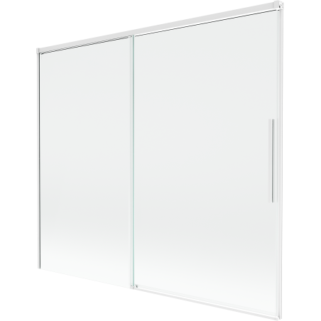 Mexen Rox двукрилен параван за вана, плъзгащ се 180 x 150 см, прозрачен, бял - 8C9-180-001-20-00