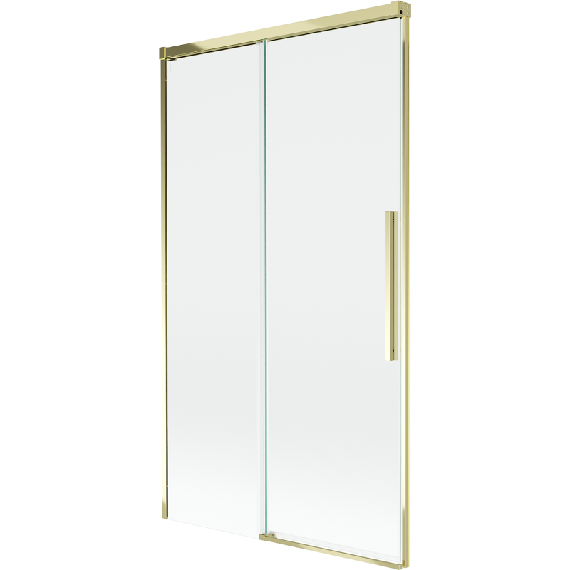Mexen Rox параван за вана, двукрилен плъзгащ се 100 x 150 см, прозрачен, златист - 8C9-100-001-50-00