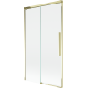 Mexen Rox параван за вана, двукрилен плъзгащ се 100 x 150 см, прозрачен, златист - 8C9-100-001-50-00