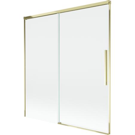 Mexen Rox 2-крилен плъзгащ се параван за вана 150 x 150 см, прозрачен, златен