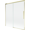 Mexen Rox душ параван 2-крилен плъзгащ се 150 х 150 см, прозрачен, златист - 8C9-150-001-50-00