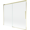 Mexen Rox параван за вана с две плъзгащи се крила 180 x 150 см, прозрачен, златист - 8C9-180-001-50-00