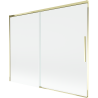 Mexen Rox душ параван 2-крилен плъзгащ се 190 x 150 cm, прозрачен, златен - 8C9-190-001-50-00