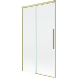 Mexen Rox двукрилен плъзгащ се параван за вана 100 x 150 см, прозрачен, златист четкан - 8C9-100-001-55-00