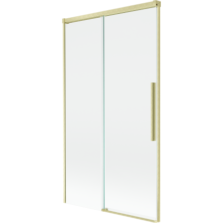 Mexen Rox двукрилен плъзгащ се параван за вана 100 x 150 см, прозрачен, златист четкан - 8C9-100-001-55-00