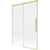 Mexen Rox душ параван с две плъзгащи се крила 120 x 150 см, прозрачен, златен матиран - 8C9-120-001-55-00