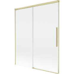 Mexen Rox параван за вана с 2 плъзгащи се крила 140 x 150 см, прозрачен, златисто матиран - 8C9-140-001-55-00