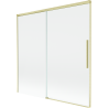 Mexen Rox параван за вана, плъзгащ се с 2 крила, 160 x 150 см, прозрачен, златисто матиран - 8C9-160-001-55-00