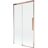 Mexen Rox двукрилен плъзгащ се параван за вана 100 x 150 cm, прозрачен, розово злато - 8C9-100-001-60-00