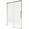 Mexen Rox плъзгащ се параван за вана 2-крилен 120 x 150 см, прозрачен, розово злато - 8C9-120-001-60-00