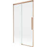 Mexen Rox двукрилен параван за вана, плъзгащ се 100 x 150 см, прозрачен, четкана мед - 8C9-100-001-65-00