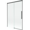 Mexen Rox параван за вана 2-крилен плъзгащ се 120 x 150 см, прозрачен, пистолетно сив четкан - 8C9-120-001-66-00