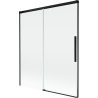 Mexen Rox плъзгащ екран за вана с 2 крила 140 x 150 см, прозрачен, черен - 8C9-140-001-70-00