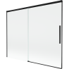 Mexen Rox двуместен плъзгащ се екран за душ 190 x 150 см, прозрачен, черен - 8C9-190-001-70-00