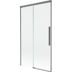 Mexen Rox параван за вана, плъзгащ се, 2-крилен, 100 x 150 см, прозрачен, gun metal - 8C9-100-001-95-00