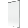 Mexen Rox параван за вана, плъзгащ се, 2-крилен, 100 x 150 см, прозрачен, gun metal - 8C9-100-001-95-00