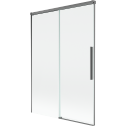Mexen Rox параван за вана 2-крилен плъзгащ се 120 x 150 см, прозрачен, матов черен - 8C9-120-001-95-00