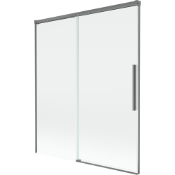 Mexen Rox двукрила плъзгаща се душ преграда 140 х 150 см, прозрачна, gun metal - 8C9-140-001-95-00