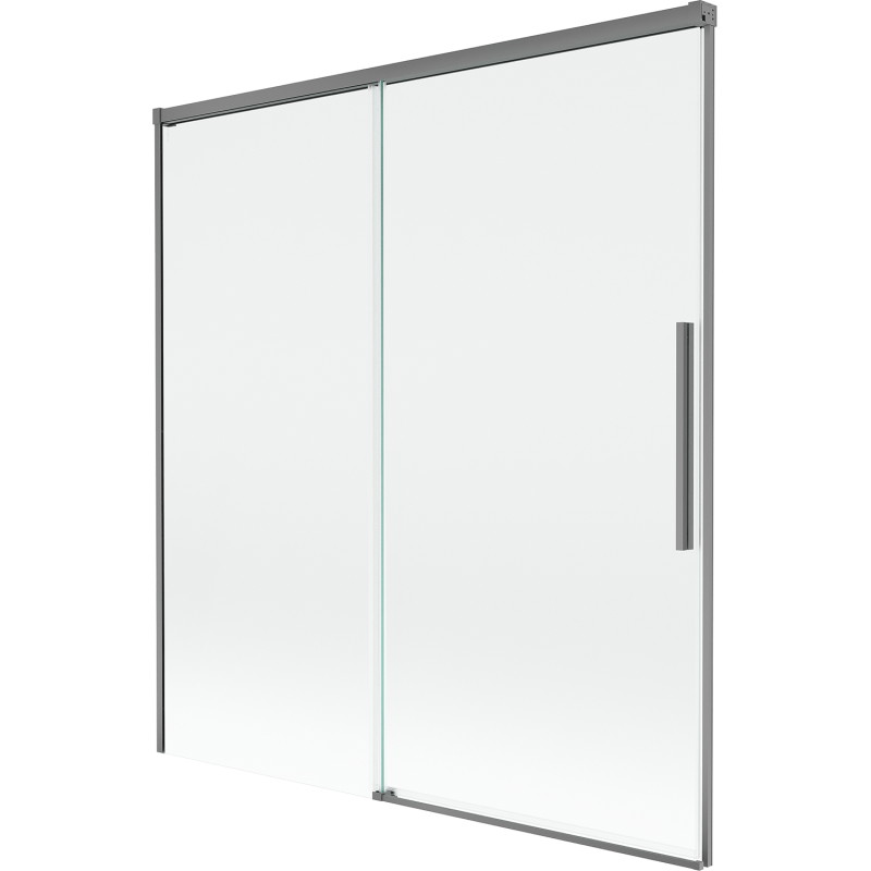 Mexen Rox двукрилен плъзгащ се параван за вана 150 x 150 см, прозрачен, gun metal