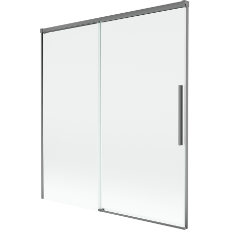 Mexen Rox двукрилен плъзгащ се параван за вана 150 x 150 см, прозрачен, gun metal