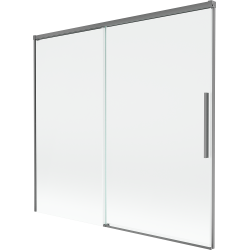 Mexen Rox душ параван за вана, 2-крила, плъзгащ се, 170 x 150 cm, прозрачен, gun metal - 8C9-170-001-95-00
