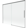 Mexen Rox параван за вана 2-крилен плъзгащ се 190 x 150 см, прозрачен, оръжеен метал - 8C9-190-001-95-00