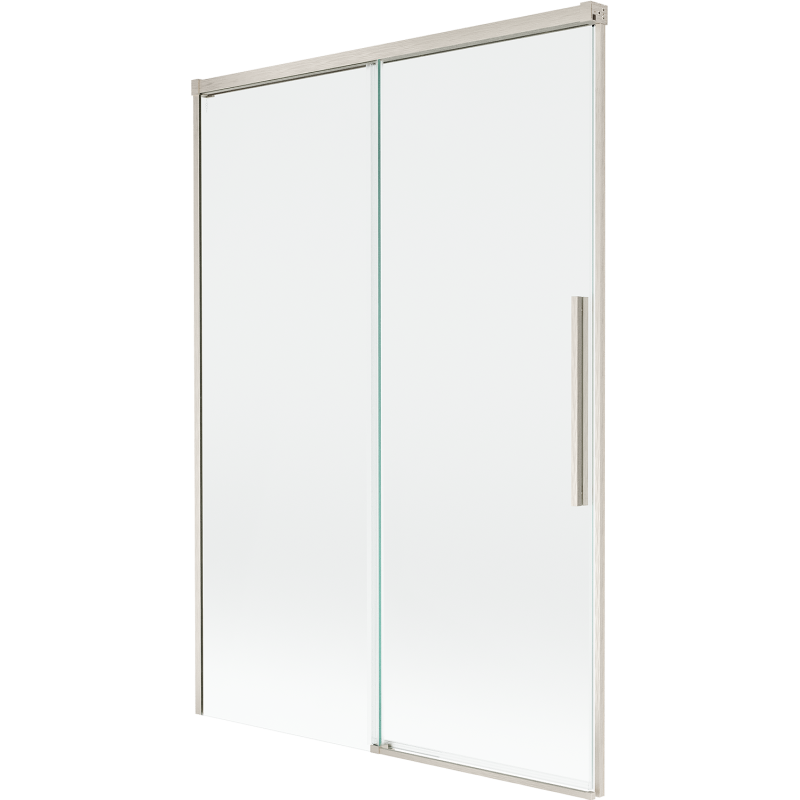 Mexen Rox преграда за вана, плъзгаща се, 2-крилна, 120 х 150 см, прозрачна, матов никел - 8C9-120-001-97-00